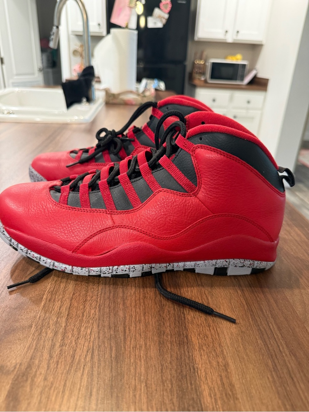 Jordan Men’s Athletic Shoes Red and Black
